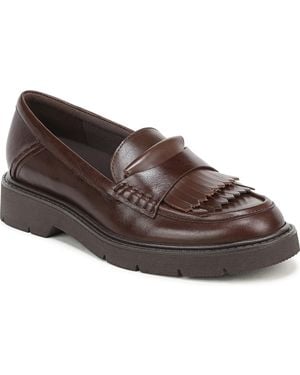 27 EDIT Naturalizer Tate Lug-sole Round Toe Loafers - Brown