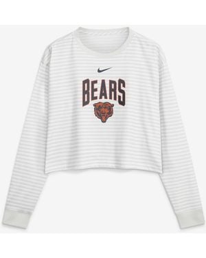 Nike Chicago Bears Loose-fit Crop Top - White