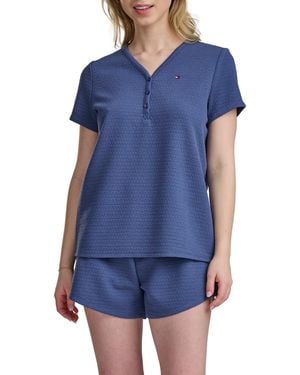 Tommy Hilfiger 2-piece Henley And Boxer-set - Blue