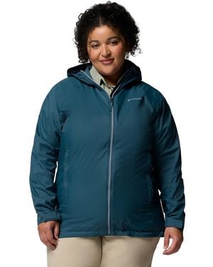 Columbia Plus Size Hooded Jacket - Blue