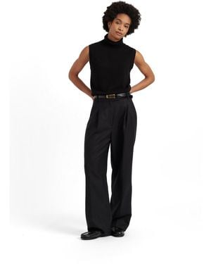 Chinti & Parker Wool-cashmere High-neck Tank - Black