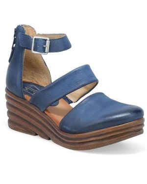 Miz Mooz Amia Wedge Sandal - Blue