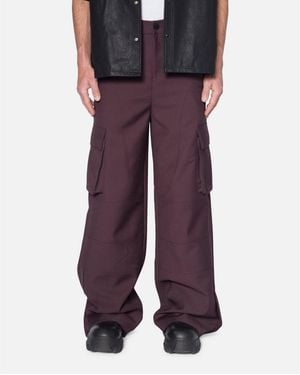 MNML Baggy Cargo Trouser Pants - Purple