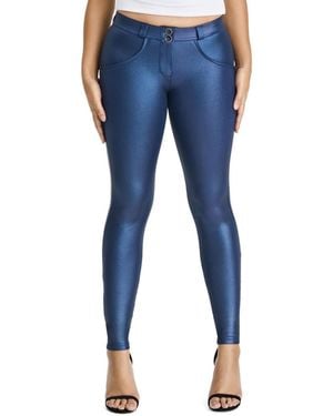 Freddy Mid-rise Sculpting Skinny Disco Pants - Blue