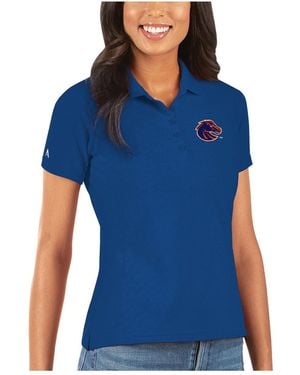 Antigua Boise State Broncos Legacy Pique Polo Shirt - Blue