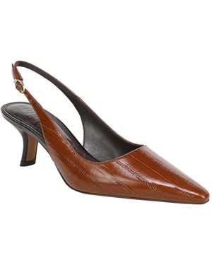 Sam Edelman Bianka Slingback Kitten-heel Pumps - Brown