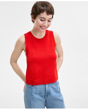 On 34th Crewneck Sweater Tank - Red