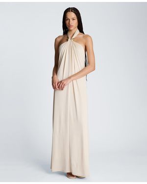 Kenneth Cole Halter Neck Maxi Dress - White