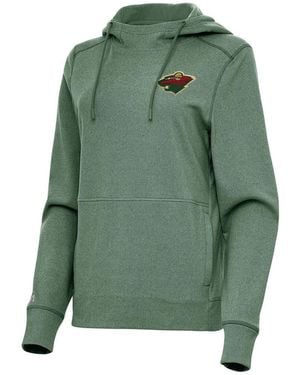 Antigua Minnesota Wild Justice Pullover Hoodie - Green