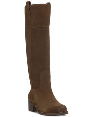 Lucky Brand Hybiscus Extra Wide Calf Riding Boots - Brown