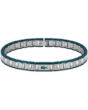 Lacoste Metropole Edge Two-tone Stainless Steel Bracelet - Blue
