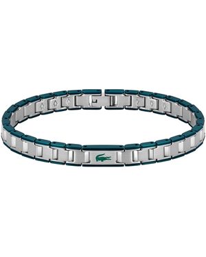 Lacoste Metropole Edge Two-tone Stainless Steel Bracelet - Blue