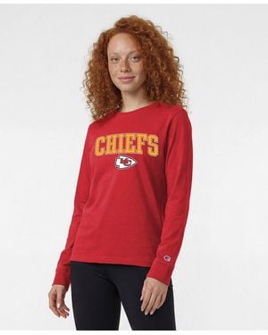 Champion Kansas City Chiefs Core Logo Long-sleeve T-shirt - Red