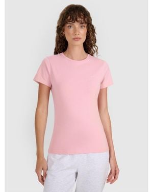 4F Slim Plain T-shirt - Pink