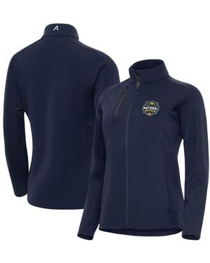 Antigua Navy Michigan Wolverines 2026 Ncaa Basketball National Champions Generation Full-zip Jacket - Blue