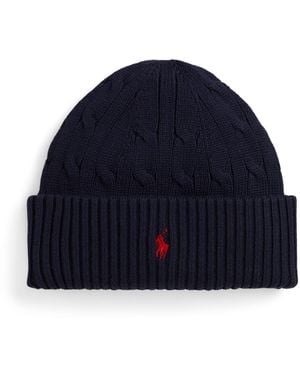 Polo Ralph Lauren Boys 6-11 Cable-knit Hat - Blue