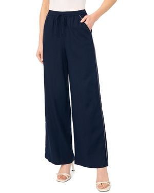 Cece Pull-on Tie Waist Pants - Blue