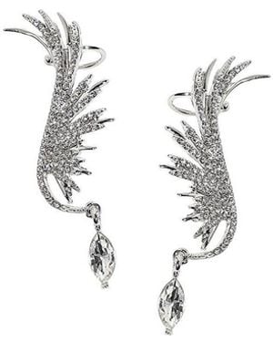 SOH Wing Rhinestones Earcuff - Metallic