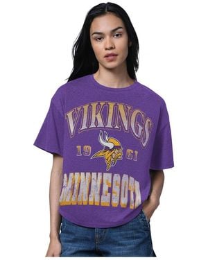 Starter Minnesota Vikings Oversized Hall Of Fame T-shirt - Purple