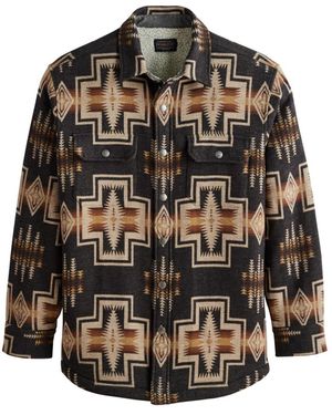 Pendleton Sherpa Lined Shirt Jacket - Black