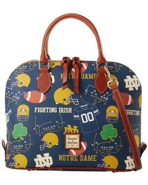 Dooney & Bourke Notre Dame Fighting Irish Game Day Zip Satchel - Blue