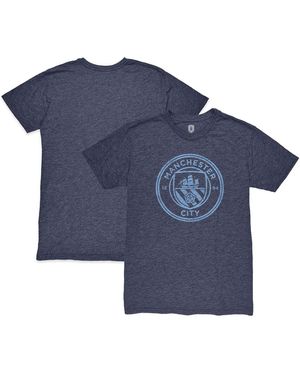 1863fc Manchester City Color Crest Twisted Tri-blend T-shirt - Blue
