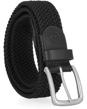 Timberland Braided Stretch Web Belt - Black