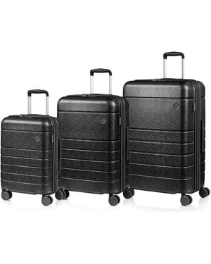 CHAMPS Linen Ii 3-pc. Hardside Expandable luggage Set - Black