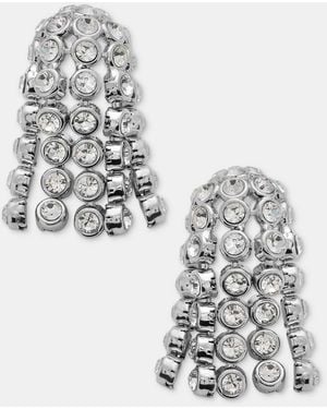 Givenchy Crystal Fringe Stud Earrings - Metallic