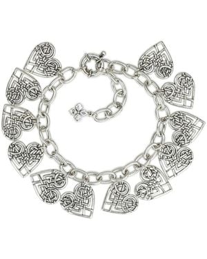 Patricia Nash Scandinavian Knot Collection Heart Charm Bracelet - Metallic