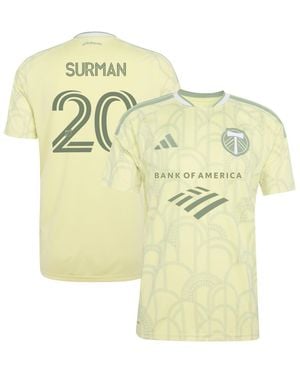 adidas Finn Surman Portland Timbers 2026 Civic Stadium Kit Replica Jersey - Metallic