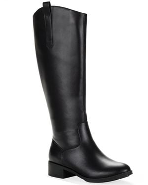 Style & Co. Valoraa Round Toe Full-zip Riding Boots - Black