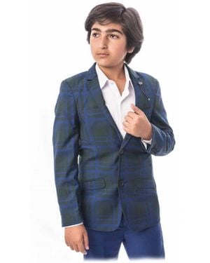 Elie Balleh Little Boys Slim Fit Suit Formal Wear - Blue