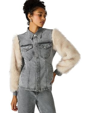 Steve Madden Parker Collared Jacket - Gray