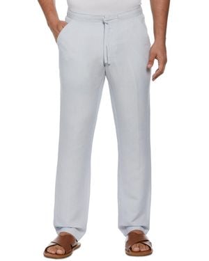 Cubavera Linen Blend Drawstring Pant - Gray