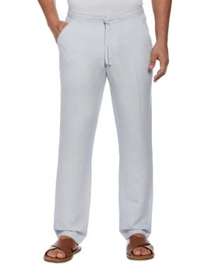 Cubavera Linen Blend Drawstring Pant - Gray