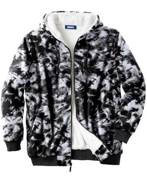 Kingsize Big & Tall Explorer Plush Fleece Hoodie - Multicolor