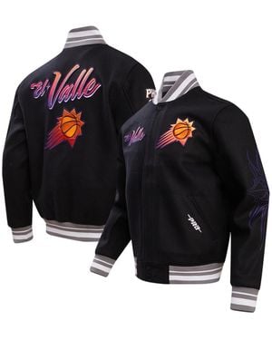Pro Standard Phoenix Suns 2023/24 City Edition Full-zip Varsity Jacket - Black