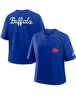 Nike Buffalo Bills Rewind Pocket Boxy T-shirt - Blue