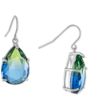 Macy's Crystal Ombre Pear Solitaire Drop Earrings - Blue