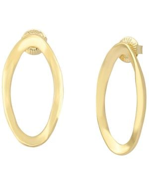 Robert Lee Morris Oval Link Post Earrings - Metallic