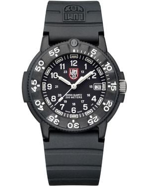 Luminox Swiss Original Navy Seal Evo Series Military Dive Black Rubber Strap Watch 43mm