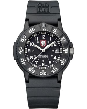 Luminox Swiss Original Navy Seal Evo Series Military Dive Black Rubber Strap Watch 43mm