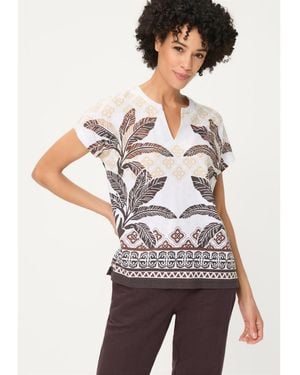 Olsen Panneaux Print T-shirt - White