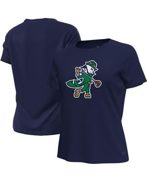 Under Armour Notre Dame Fighting Irish Golfing Leprechaun Tech Stretch T-shirt - Blue