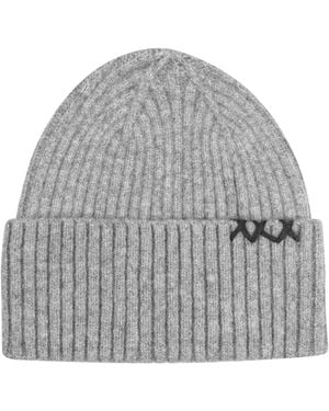 Scotch & Soda Decode Rib Stitched Beanie - Gray