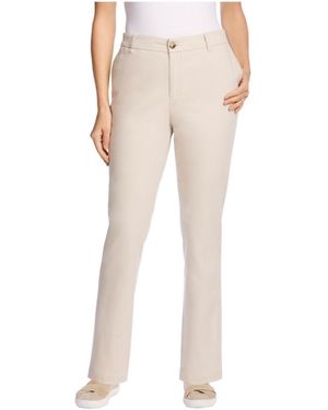 Woman Within Within Tall Adjustable Waist Straight-leg Chino - Natural