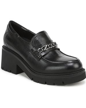 Naturalizer Jolee Platform Lug Sole Loafers - Black