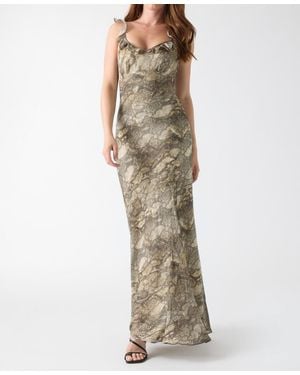 Guess Animal-print Sweetheart Maxi Dress - Multicolor