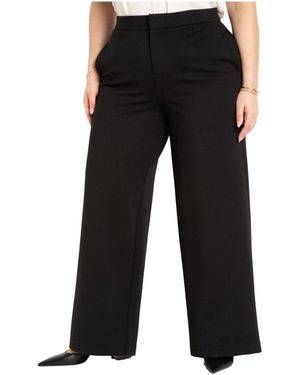 Eloquii Tall The Ultimate Stretch Wide Leg Pant - Black